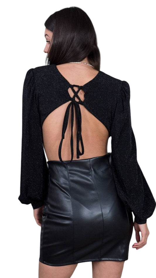 Body “Back Flame” – Espalda Atada y Brillo Sutil