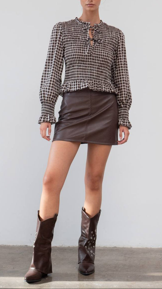 💣 Falda Mini Polipiel Bold