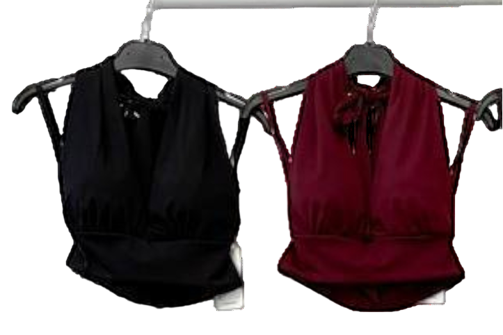 Top Halter Nudo Satén · 4 colores