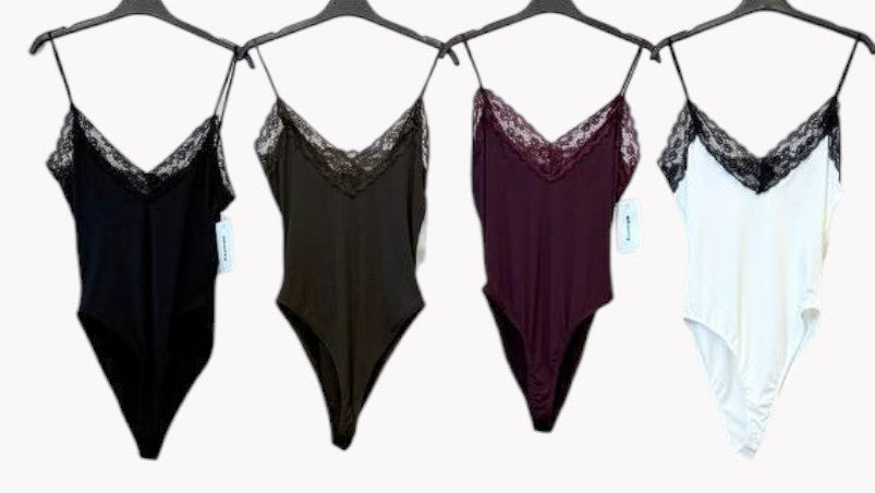 ✨ BODY LENCERO CON ENCAJE · 4 COLORES · TALLA ÚNICA