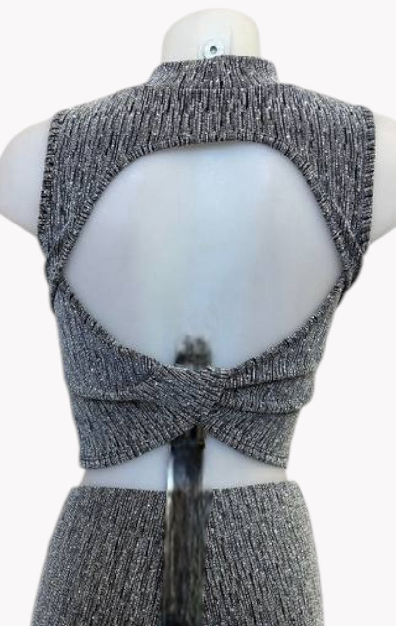 ✨ TOP METALIZADO CRUZADO ESPALDA ABIERTA · 2 COLORES