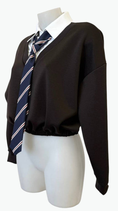 👔 Sudadera School Vibes con Corbata · 3 Colores