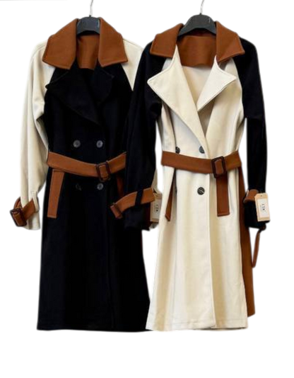 Abrigo “Dama Contrastada” – Paño Bicolor