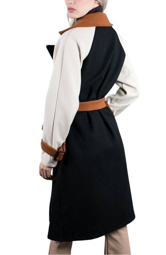 Abrigo “Dama Contrastada” – Paño Bicolor