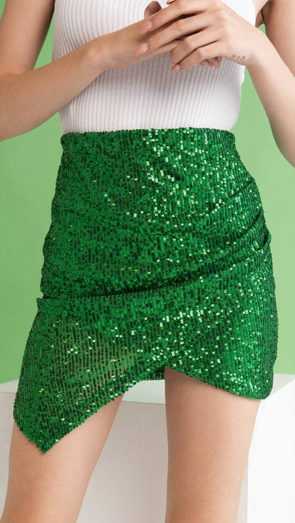 Falda Mini Brillos Party