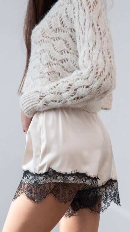 Short Lencero Satin Lace Frame 🧷