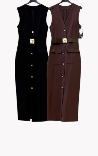 Vestido Button Power · 2 colores ⚜️