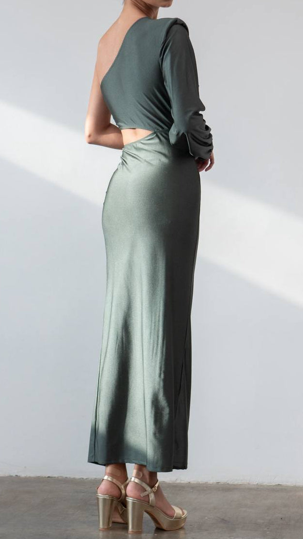 Conjunto Asimétrico de Punto Satinado