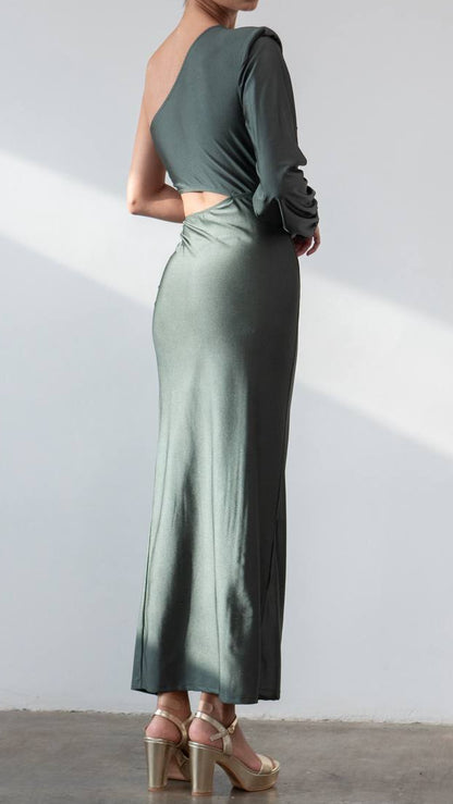 Conjunto Asimétrico de Punto Satinado