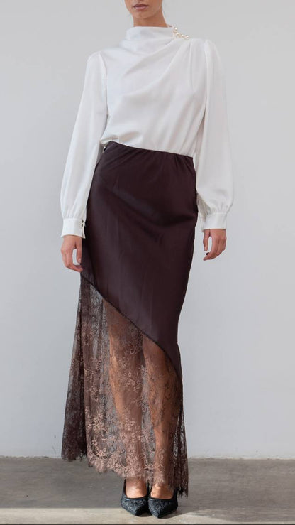 💫 Blusa Satinada con Botones de Perlas · 5 colores