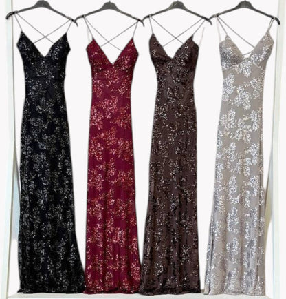 Vestido Largo Galaxy Brillo · 4 colores ✨