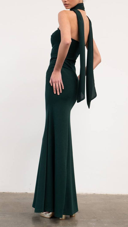 ✨ VESTIDO LARGO CON PAÑUELO INCLUIDO · 7 COLORES · TALLA ÚNICA