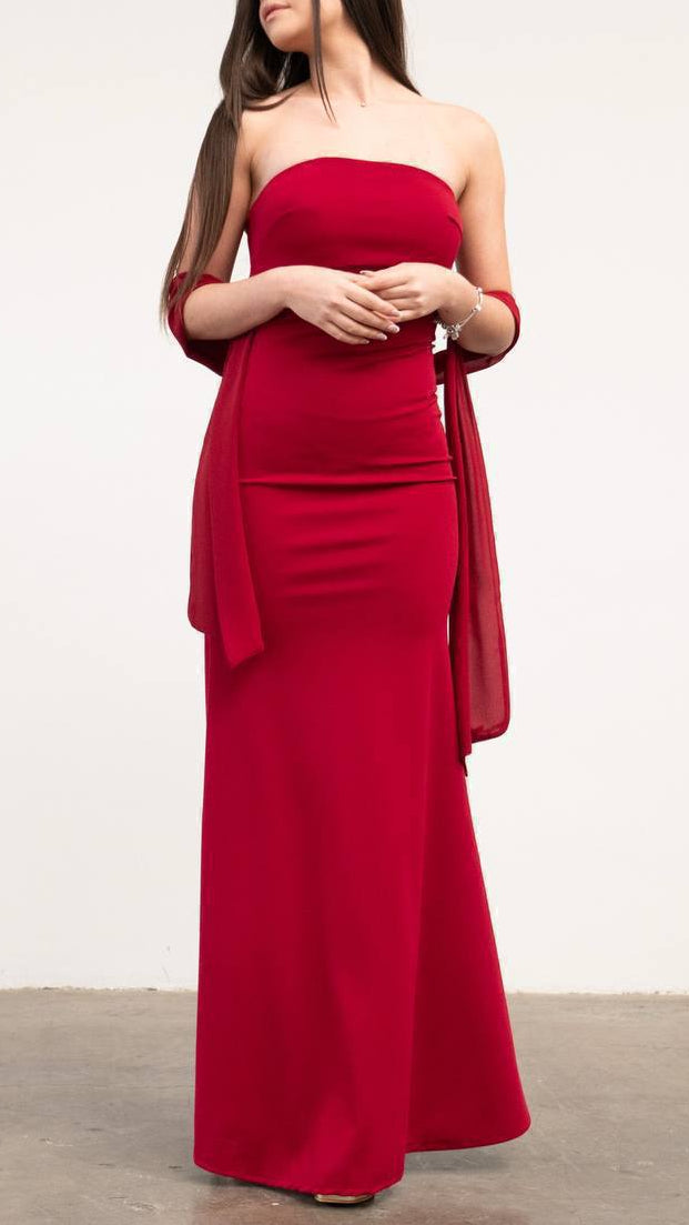 ✨ VESTIDO LARGO CON PAÑUELO INCLUIDO · 7 COLORES · TALLA ÚNICA