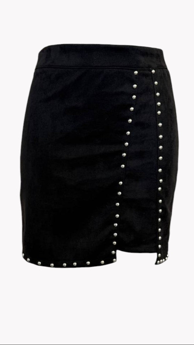 ✨ FALDA CON TACHUELAS LATERALES · 3 COLORES · TALLAS S, M, L