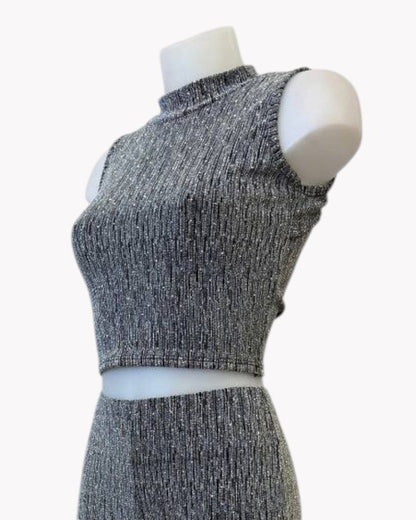 ✨ TOP METALIZADO CRUZADO ESPALDA ABIERTA · 2 COLORES