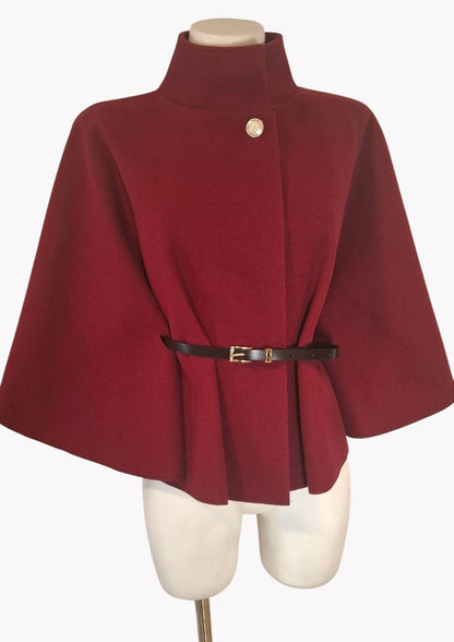 🧥 Capa corta viral con cinturón ajustable