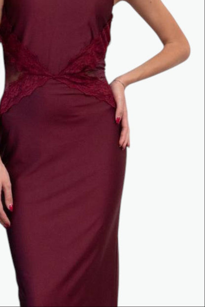 Vestido Largo Encaje Shadow Flash 🧷