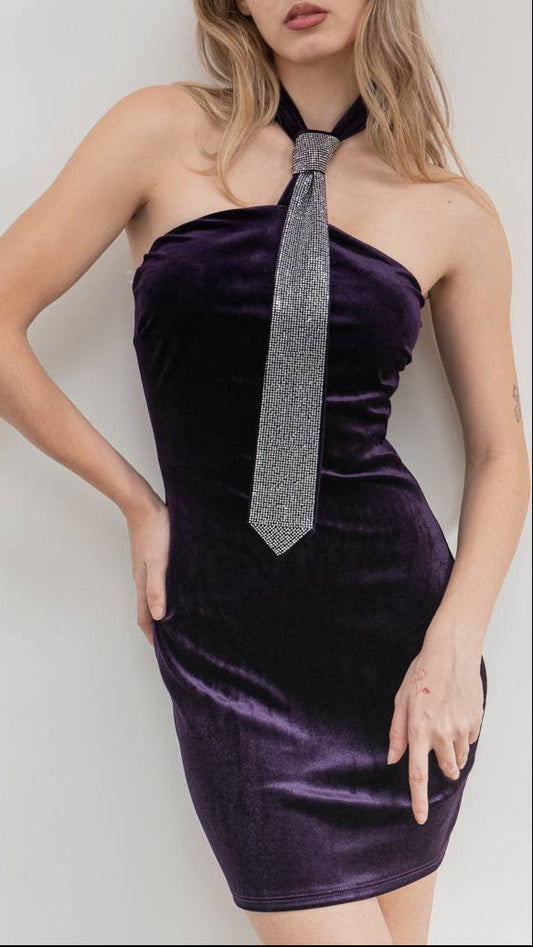 Vestido Velvet Tie 💎