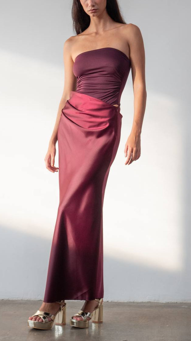 Vestido Minimalista Satén Cutout · 5 colores 💋