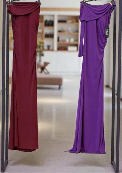 Vestido largo asimétrico – Elegancia en tendencia ✨