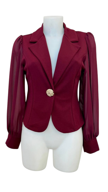 Chaqueta con botón joya – Color en tendencia este otoño 🍂