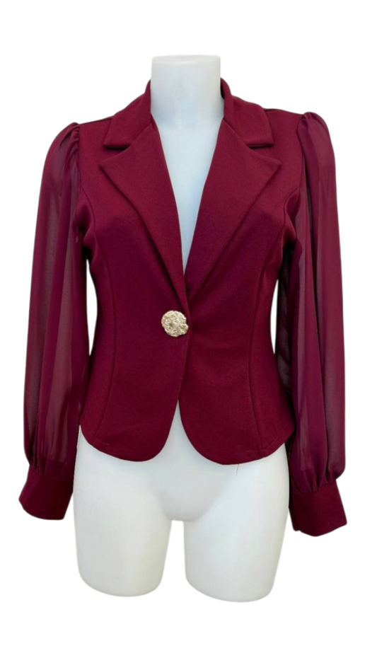 Chaqueta con botón joya – Color en tendencia este otoño 🍂