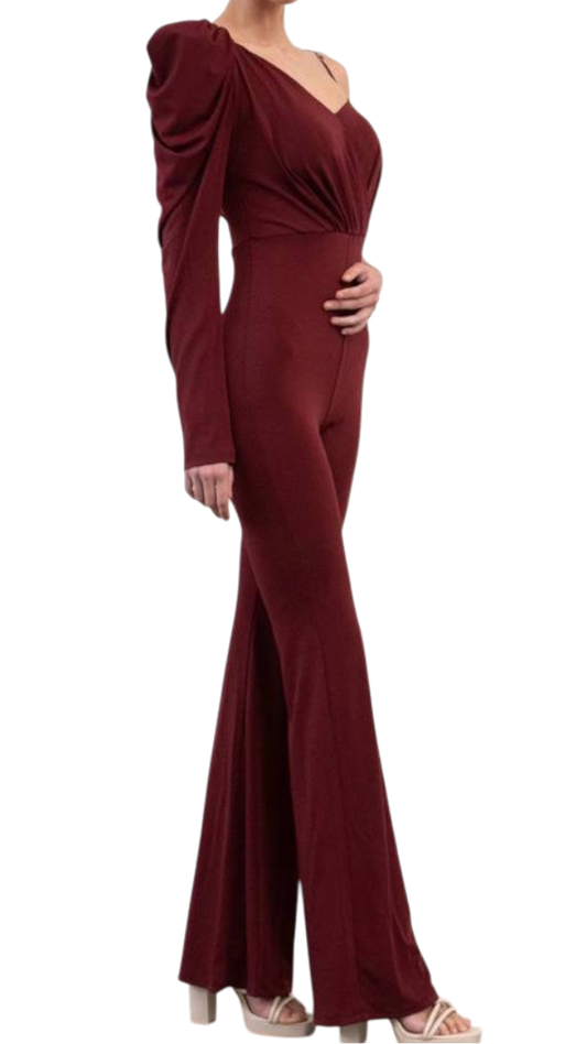 Mono Asimétrico con Manga Abullonada